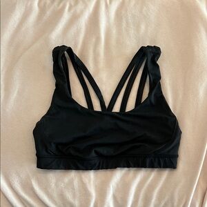 Lululemon Athletica Black Multi-Strap Sports Bra